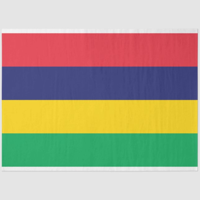 Flagge von Mauritius Seidenpapier (Vorderseite)