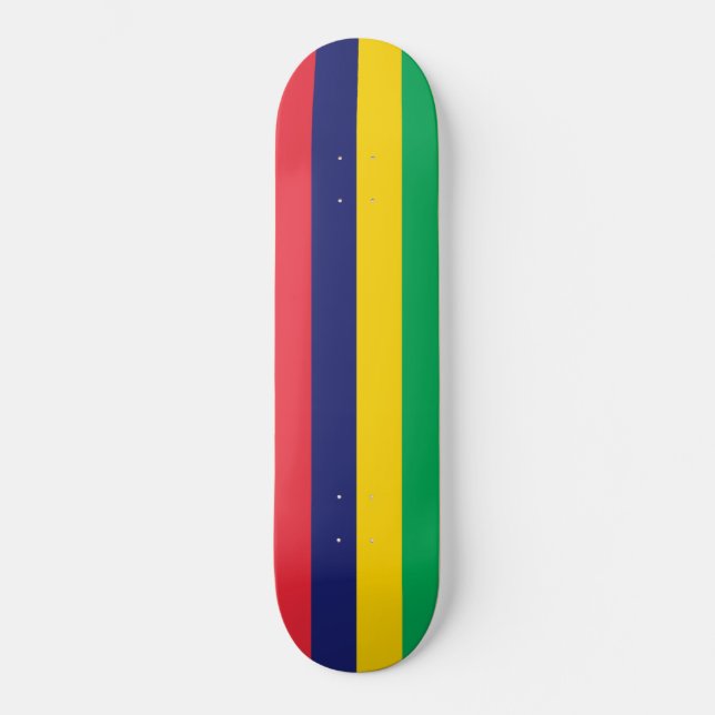 Flagge von Mauritius Skateboard (Vorderseite)