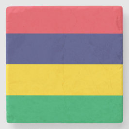 Flagge von Mauritius Steinuntersetzer