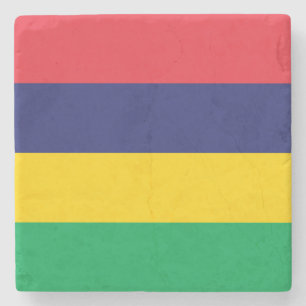 Flagge von Mauritius Steinuntersetzer