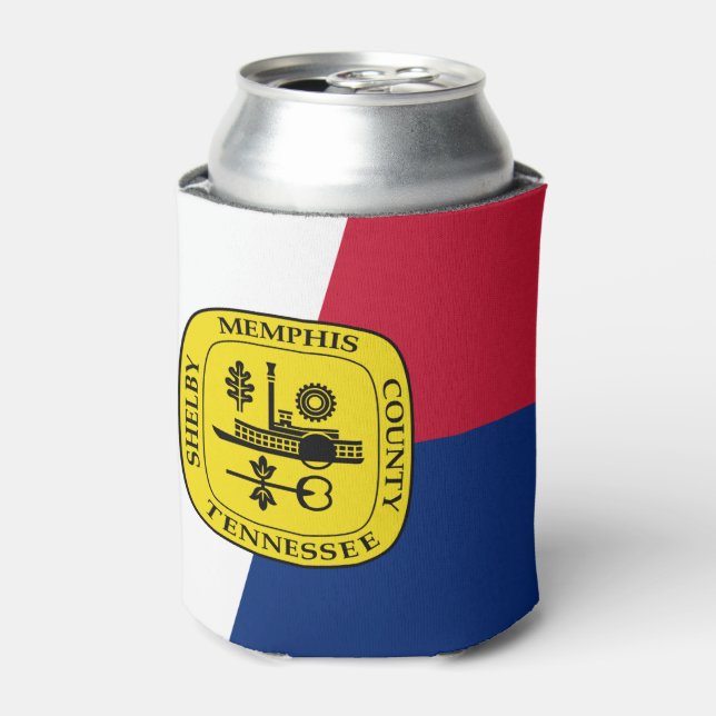 Flagge von Memphis, Tennessee Can Cooler Dosenkühler (Kanne Vorderseite)