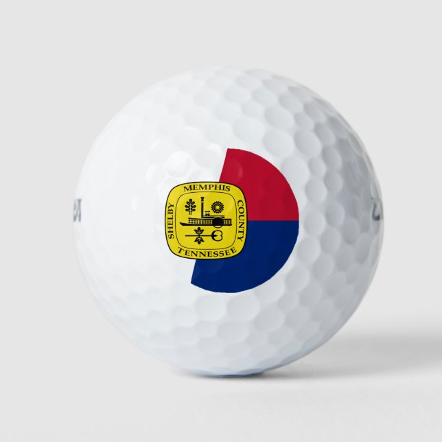 Flagge von Memphis, Tennessee Golf Balls Golfball (Vorderseite)