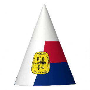 Flagge von Memphis, Tennessee Party Hat Partyhütchen