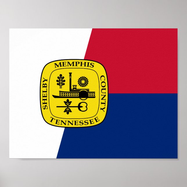 Flagge von Memphis, Tennessee-Poster Poster (Vorne)