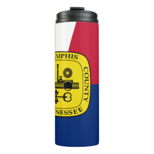 Flagge von Memphis, Tennessee Thermal Tumbler Thermosbecher