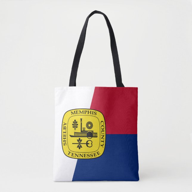 Flagge von Memphis, Tennessee Tote Tag (Vorderseite)