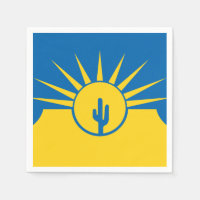 Flagge von Mesa, Arizona Papier Napkins