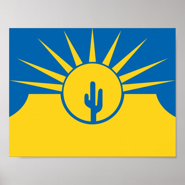 Flagge von Mesa, Arizona Poster (Vorne)