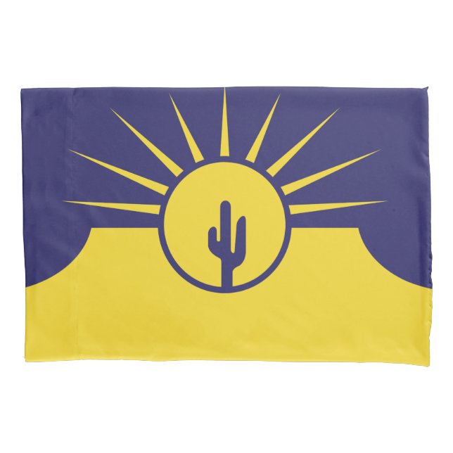 Flagge von Mesa (Arizona, USA) Kissenbezug (Vorderseite-Links)