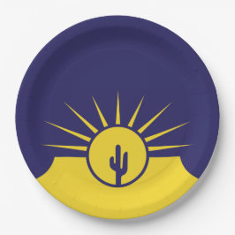 Flagge von Mesa (Arizona, USA) Pappteller