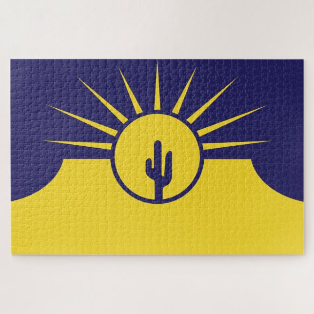 Flagge von Mesa (Arizona, USA) Puzzle (Horizontal)