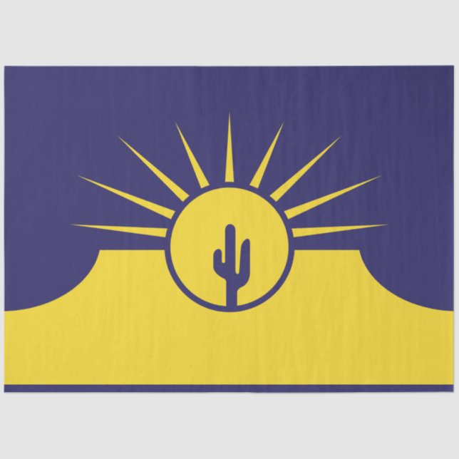 Flagge von Mesa (Arizona, USA) Seidenpapier (Vorderseite)