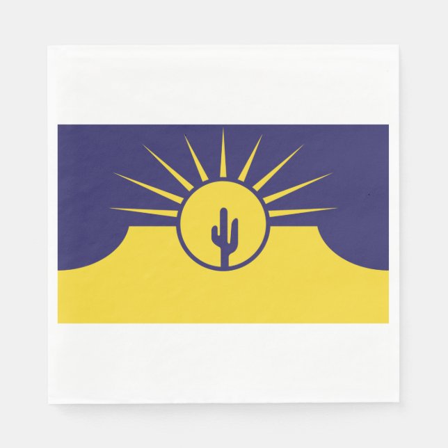 Flagge von Mesa (Arizona, USA) Serviette (Vorderseite)