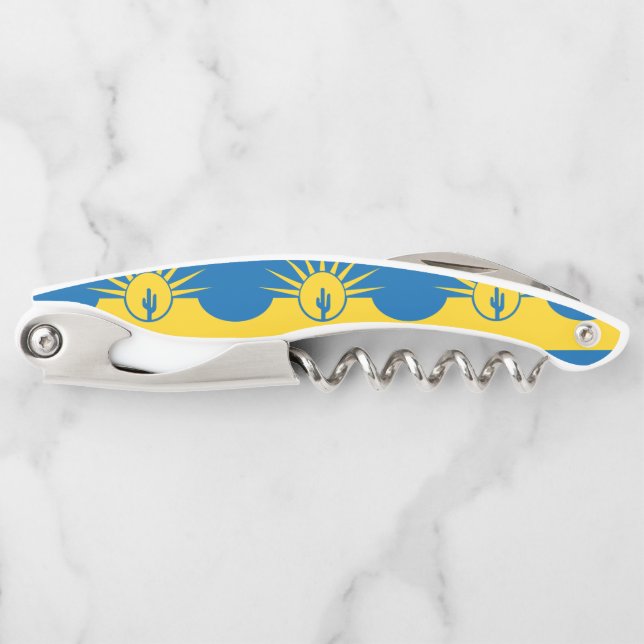 Flagge von Mesa, Kellerschraube von Arizona Kellnermesser (Vorderseite)