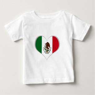 Flagge von Mexiko Baby T-shirt