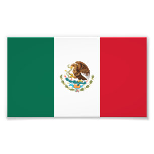 Flagge von Mexiko Fotodruck