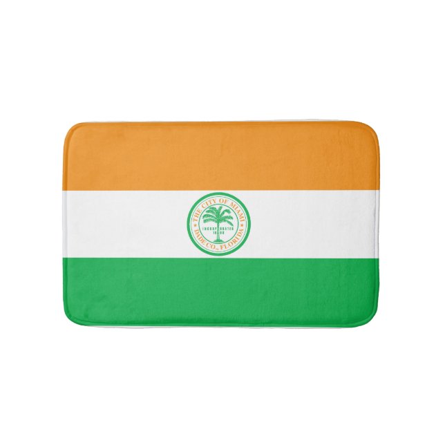 Flagge von Miami, Florida Badematte (Vorderseite)