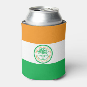 Flagge von Miami, Florida Can Cooler Dosenkühler