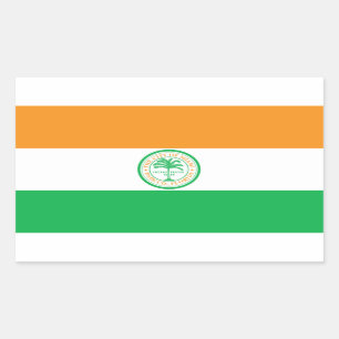 Flagge von Miami, Florida Rechteckiger Aufkleber
