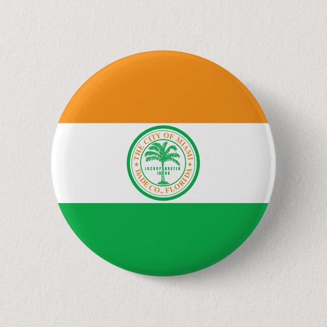 Flagge von Miami, Pinback-Button in Florida Button (Vorderseite)