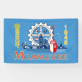 Flagge von Milwaukee (Wisconsin) Banner