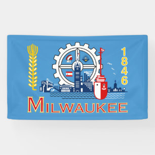 Flagge von Milwaukee (Wisconsin) Banner