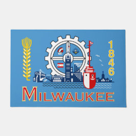 Flagge von Milwaukee (Wisconsin) Fußmatte