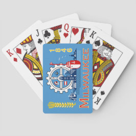 Flagge von Milwaukee (Wisconsin) Spielkarten