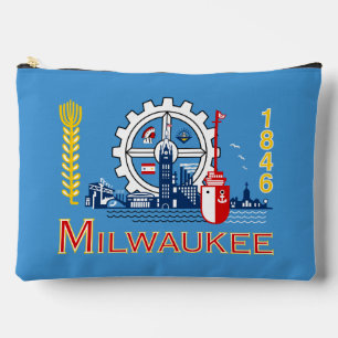 Flagge von Milwaukee, Wisconsin Zubehörtasche