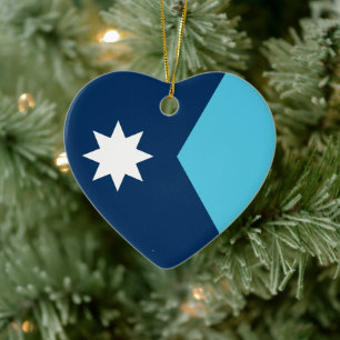 Flagge von Minnesota Keramik Ornament