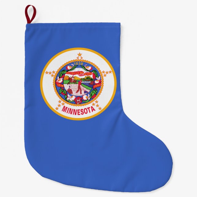 Flagge von Minnesota (US-Staat) Großer Weihnachtsstrumpf (Vorderseite)