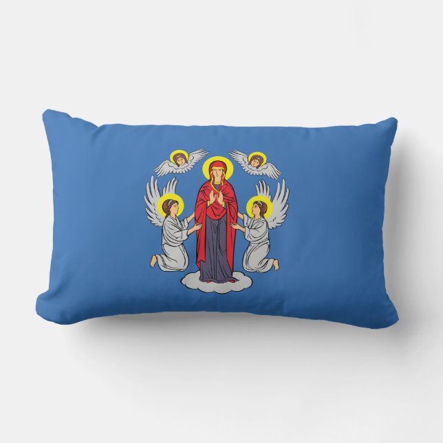 Flagge von Minsk (Belarus) Lendenkissen (Vorderseite)