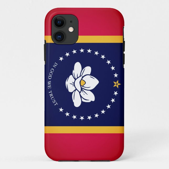 Flagge von Mississippi (2020) Case-Mate iPhone Hülle (Rückseite)