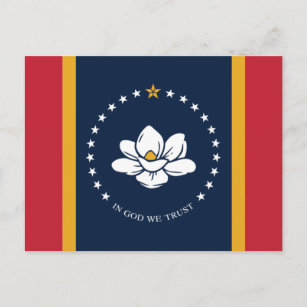 Flagge von Mississippi (2020) Postkarte