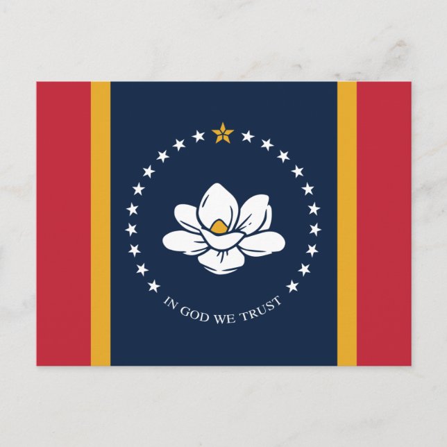 Flagge von Mississippi (2020) Postkarte (Vorderseite)