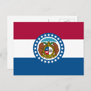Flagge von Missouri, Flagge von Missouri Postkarte