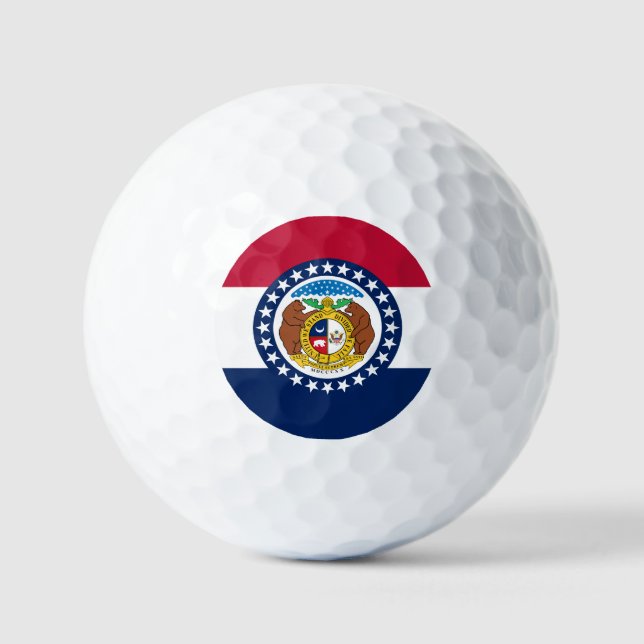 Flagge von Missouri Golfball (Vorderseite)
