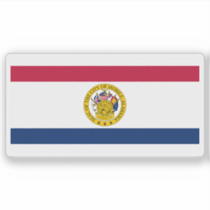 Flagge von Mobile, Alabama, USA Aufkleber