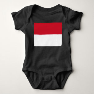 Flagge von Monaco Baby Strampler