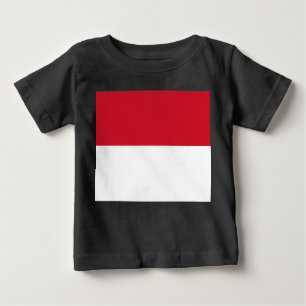 Flagge von Monaco Baby T-shirt