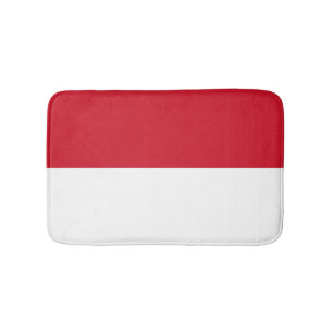 Flagge von Monaco Badematte