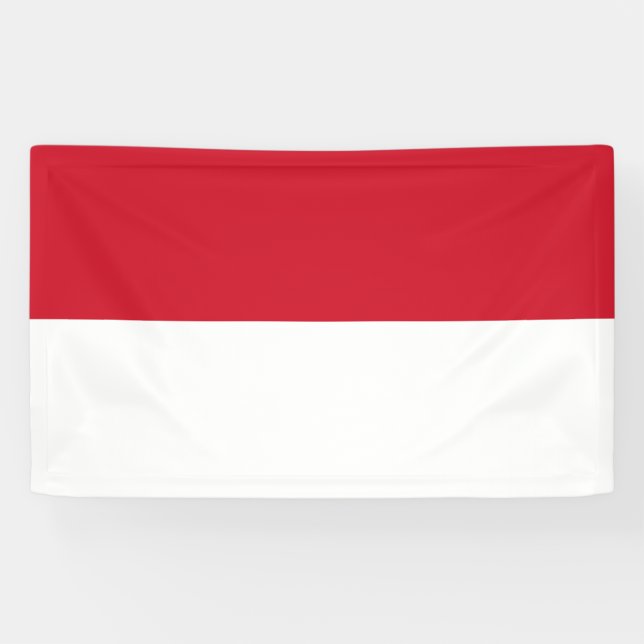 Flagge von Monaco Banner (Horizontal)