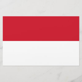 Flagge von Monaco Briefpapier