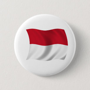 Flagge von Monaco Button