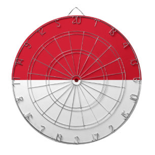 Flagge von Monaco Dartscheibe