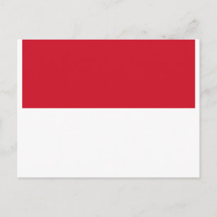 Flagge von Monaco - Drapeau de Monaco Postkarte