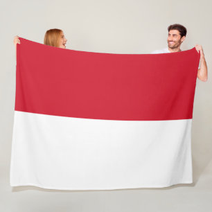 Flagge von Monaco Fleecedecke