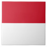 Flagge von Monaco Fliese<br><div class="desc">Dieses Design zeigt die Nationalflagge von Monaco (offiziell das Fürstentum von Monaco), einem souveränen Stadt-Staat, Land und Mikrostaat an der französischen Riviera in Western Europa. Es grenzt im Norden an Frankreich, im Osten und Westen und im Süden an das Mittelmeer. Das Fürstentum ist weithin als einer der teuersten und reichsten...</div>