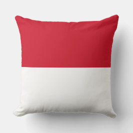 Flagge von Monaco Kissen