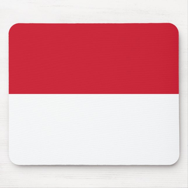 Flagge von Monaco Mousepad (Vorne)